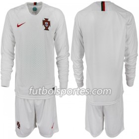 Camisetas Portugal Niño Segunda Equipacion Mundial 2018 Manga Larga